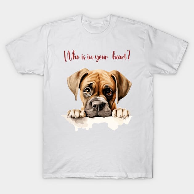 Boxer Dog Lover T-Shirt by erzebeth